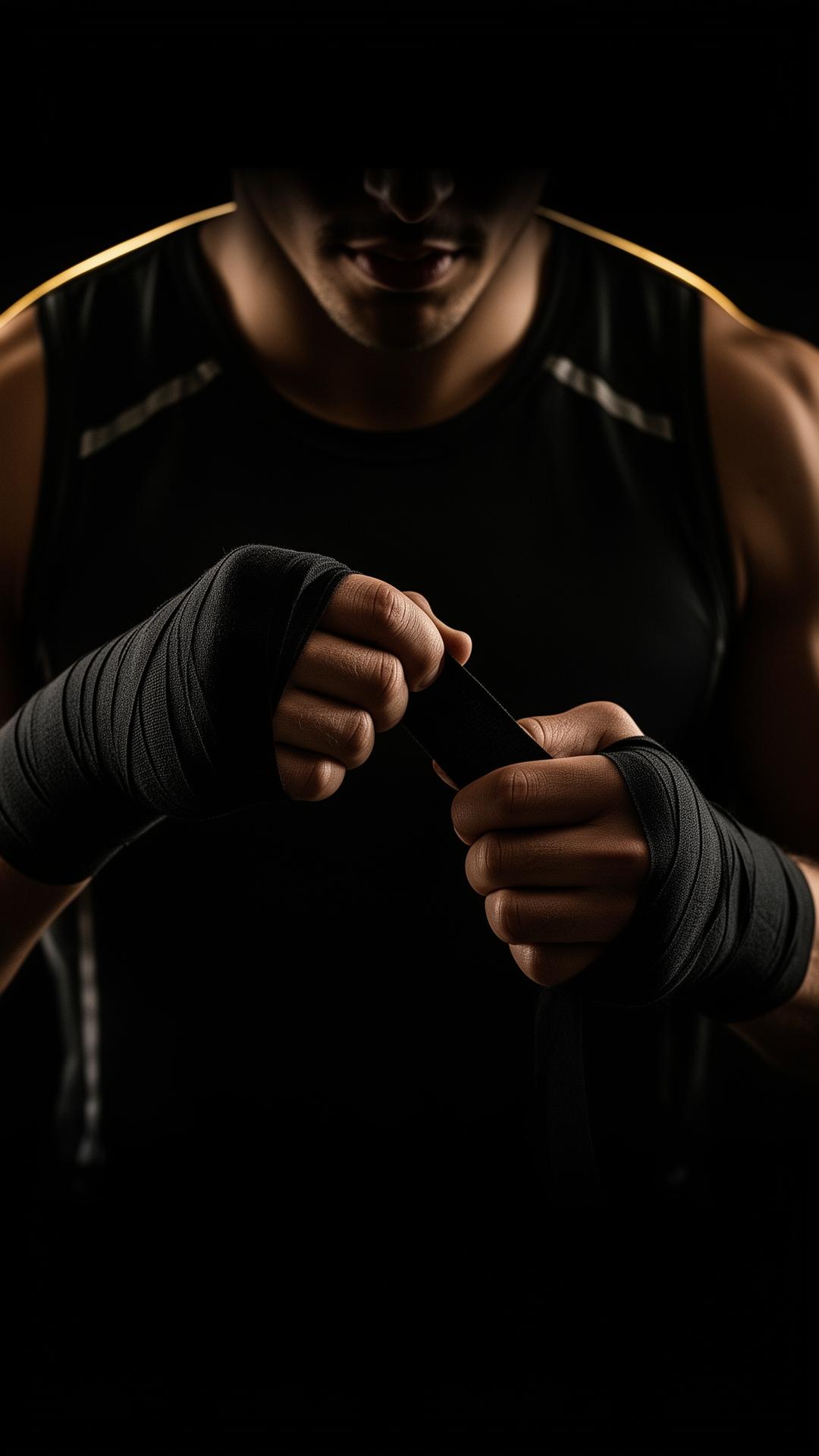 Athlete preparing in private session